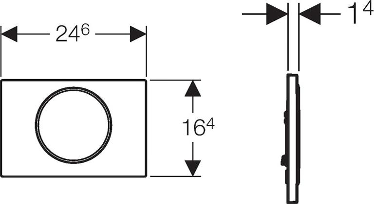 Кнопка смыва Geberit Sigma 10 115.758.KN.5 хром матовый