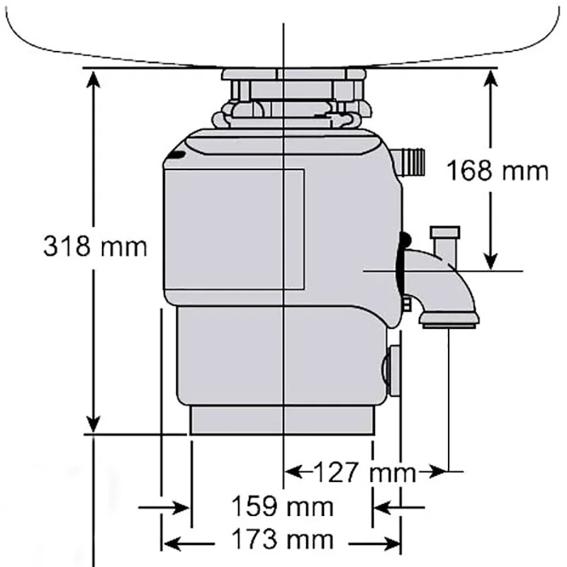 Измельчитель отходов Insinkerator M56-2 черный