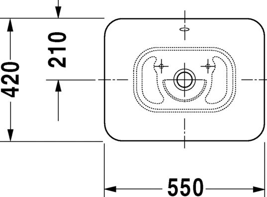 Раковина Duravit Bacino 0334520000