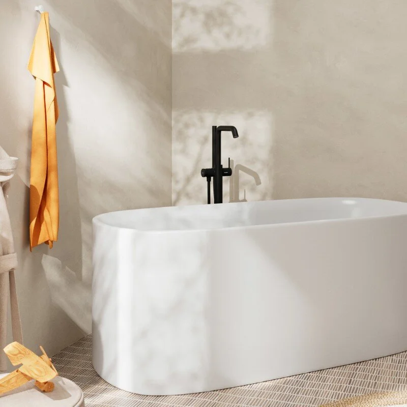 Смеситель для ванны с душем Hansgrohe Tecturis S 73440670 черный