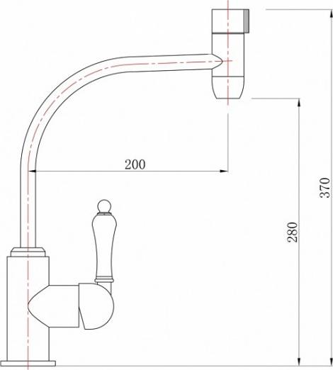 Смеситель Zorg Clean Water ZR 323 YF-50 BR для кухонной мойки