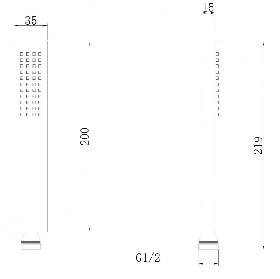 Душевая лейка Abber AF0050G золото