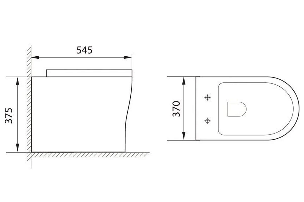 Подвесной унитаз Aquanet Roll-W CL-12249D (210766) Rimless, с сиденьем Soft Close, Slimseat