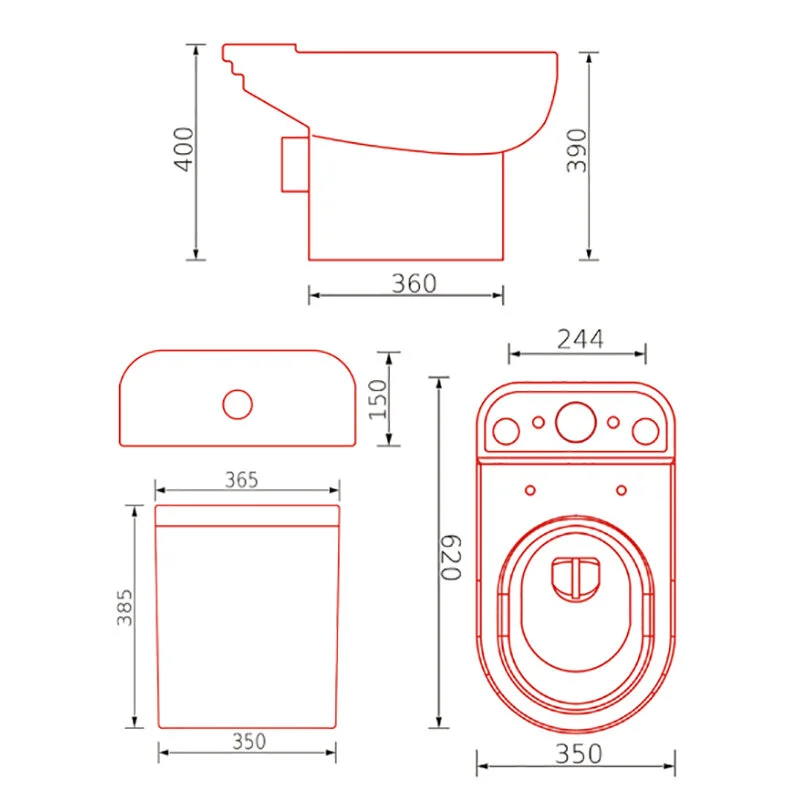 Напольный унитаз Smartsant Сити, сиденье микролифт, VT1101W