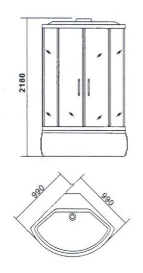 Душевая кабина Appollo TS TS-8023