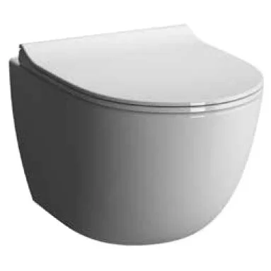 Подвесной унитаз Vitra Sento 7748B003-6073 безободковый, с крышкой-сиденьем Soft Close