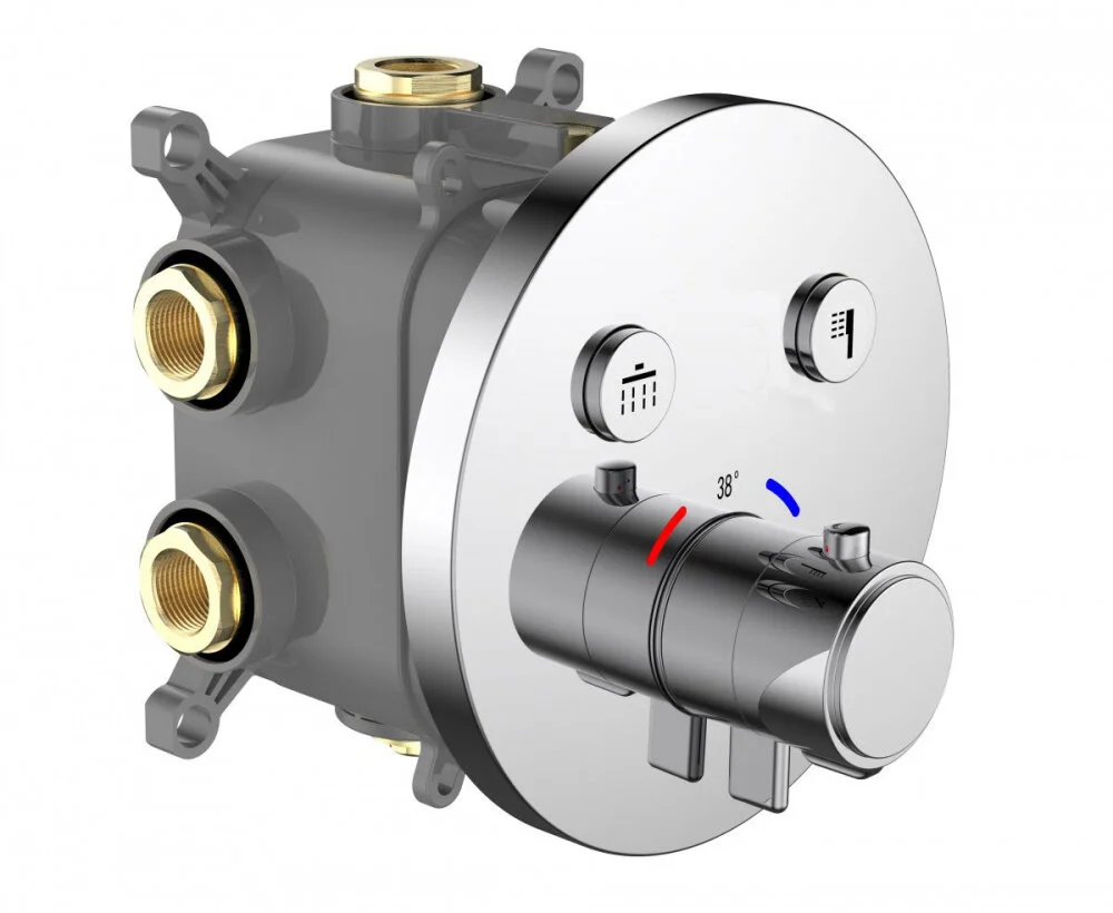 Смеситель для душа скрытого монтажа AQG Peаrl 03PEA351CR