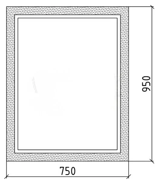 Зеркало Armadi Art Linea 535 серый