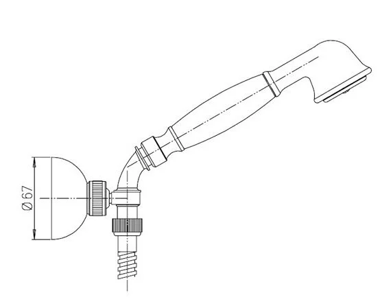 Душевой гарнитур Paini Liberty 17F3131 бронза