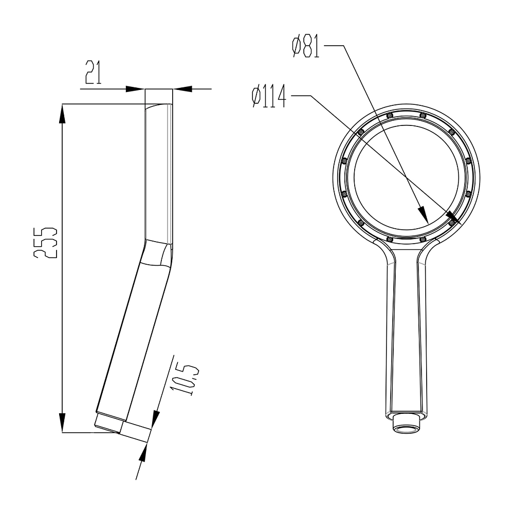 Душевая лейка Lemark LM0820C хром