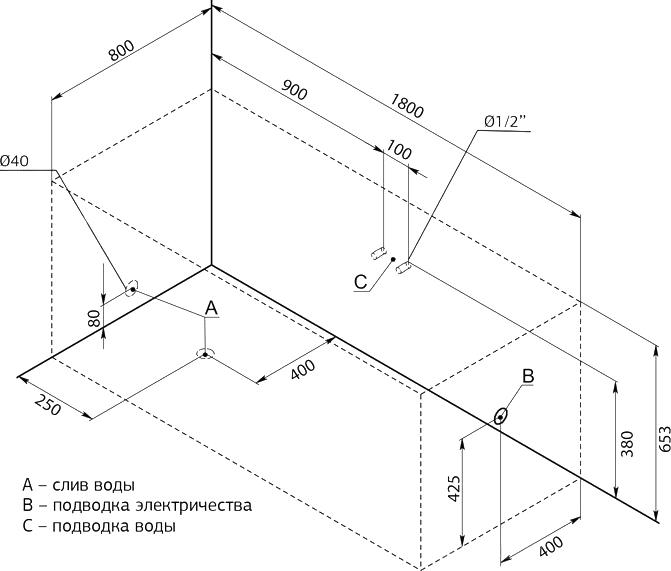 Акриловая ванна Aquanet Grenada 180х80 00205395