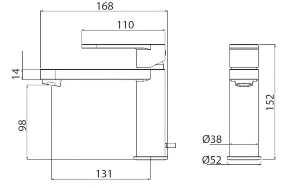 Смеситель для раковины M&Z Castello CSL00201M хром