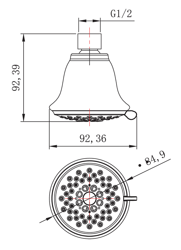 Душ ручной Lemark LM8043C хром