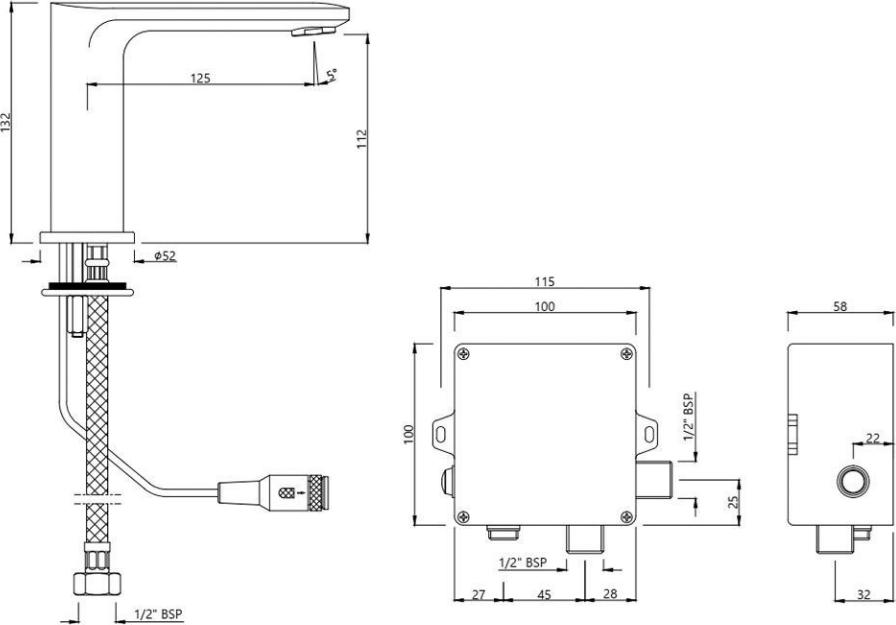 Смеситель для раковины Jaquar SNR-CHR-35019PMPK