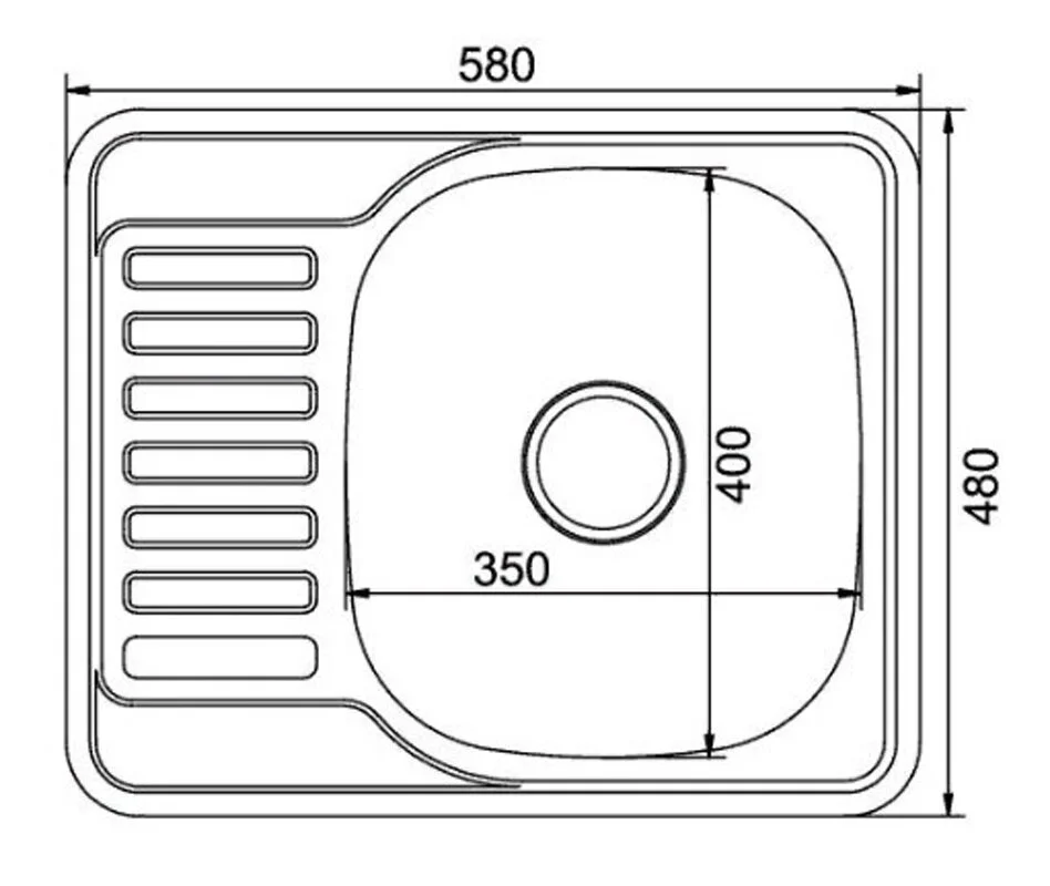 Кухонная мойка Mixline 528192 хром