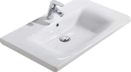 Полувстраиваемая раковина BelBagno Soft 65 см 13065-KL