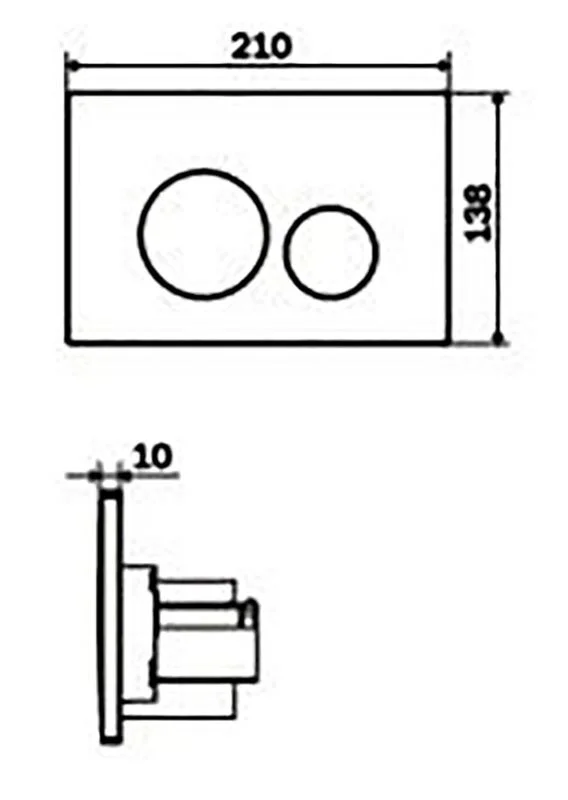 Инсталляция Am.Pm с унитазом Vitra Zentrum 5785B003-0075, сиденье микролифт клавиша хром, комплект