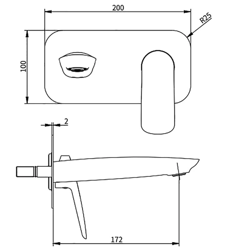 Смеситель для раковины Savol SK-H7207 хром