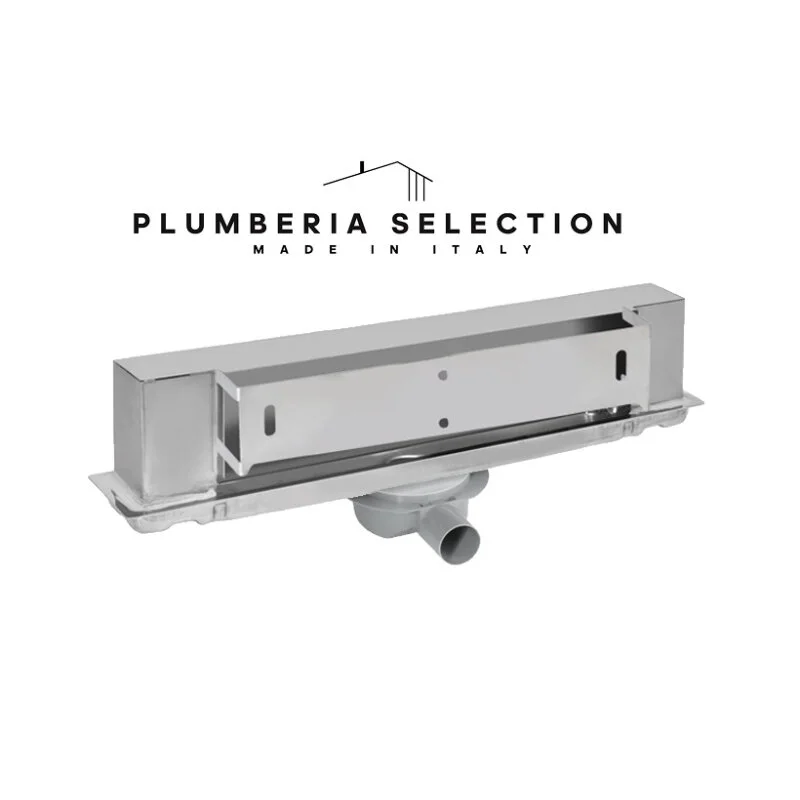 Дренажный канал Plumberia Selection PSWT Wall Tile PSWT60, 60 см, нержавеющая сталь матовая