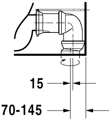 Напольный унитаз Duravit Starck 2 21295900001 с бачком 0933000005