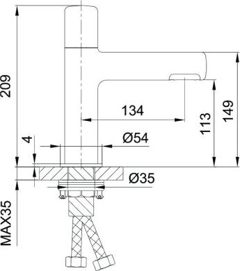 Смеситель для раковины Gappo G1052-88