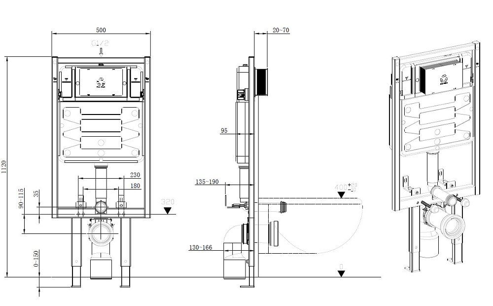 Инсталляция для унитаза Allen Brau Pneumatic Pro 9.11103.20