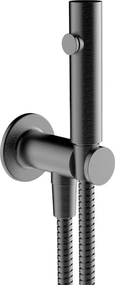 Гигиенический душ Gessi Inciso 58153#707, brushed black metal pvd