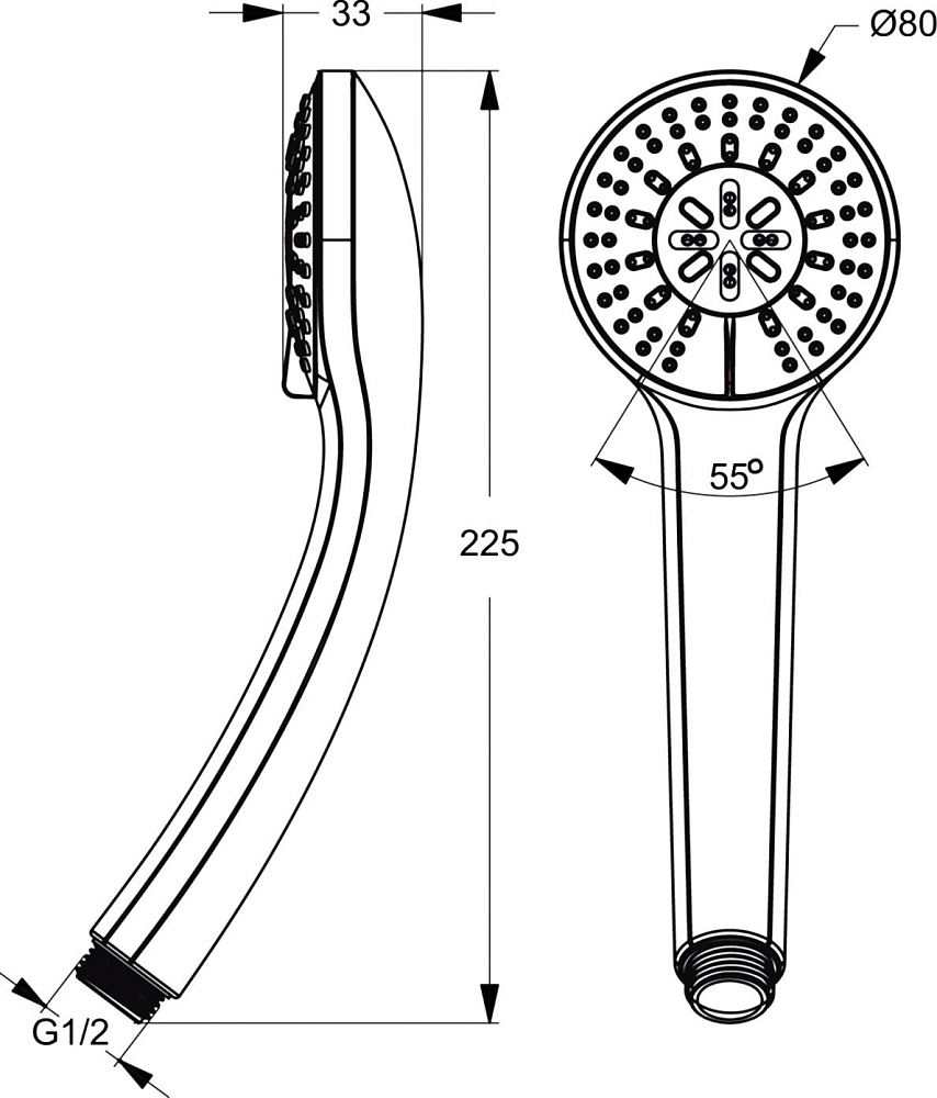 Душевая лейка Ideal Standard IdealRain B9401AA