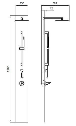 Душевая панель  Kolpa-San Minimalist Minimalist_3F_white белый