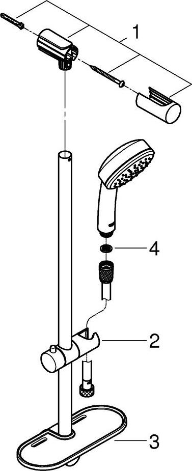 Душевой гарнитур Grohe New Tempesta Cosmopolitan 26083001