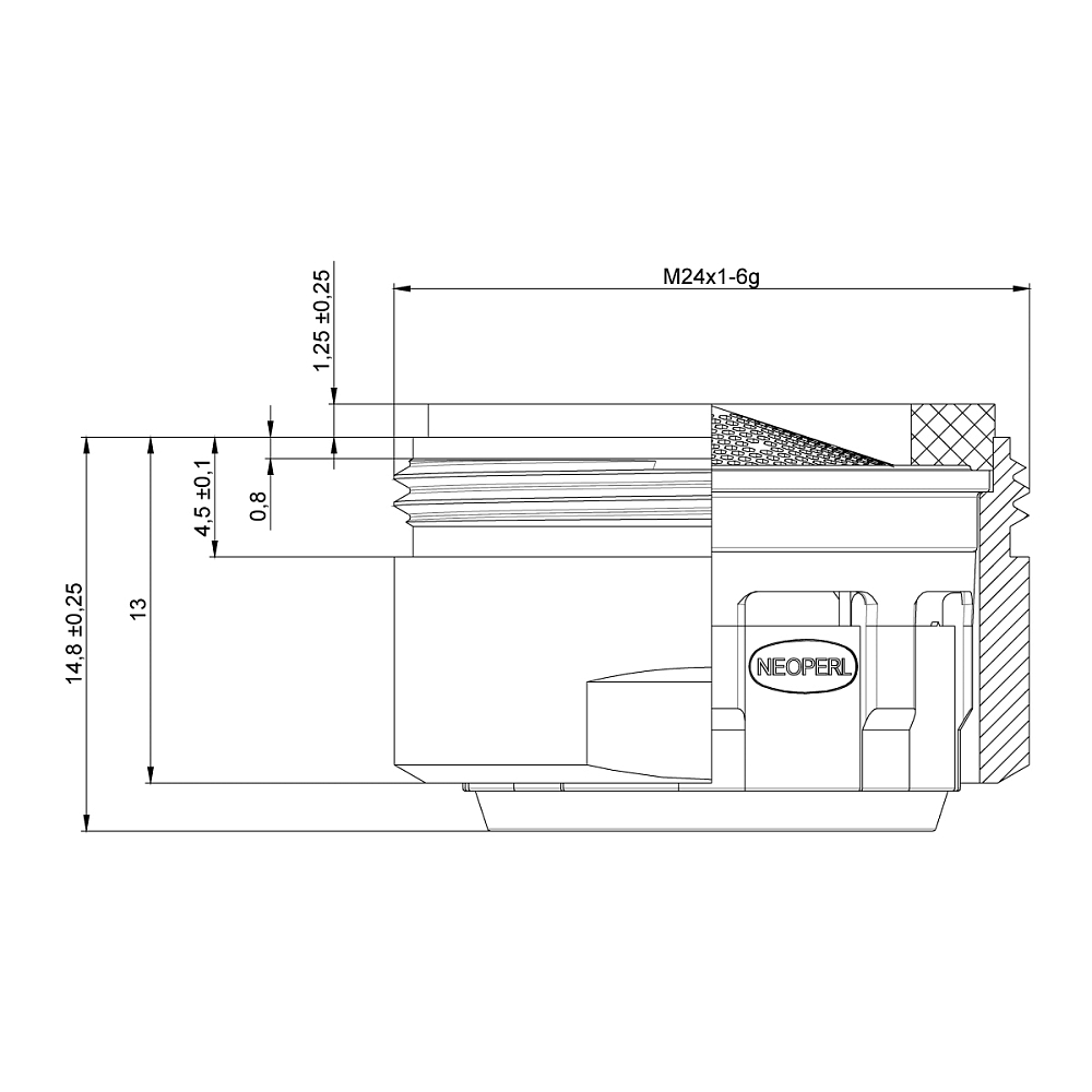 Аэратор Lemark NP13301SLC-BL хром