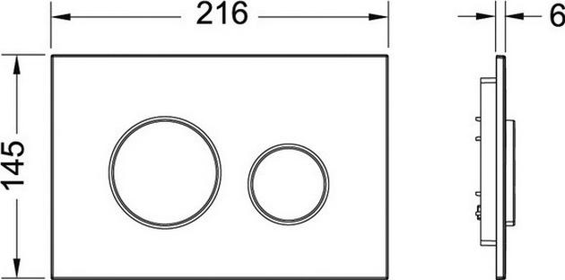 Кнопка смыва Tece Loop 9240626 хром