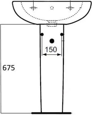 Пьедестал для раковины Ideal Standard Tesi T033501