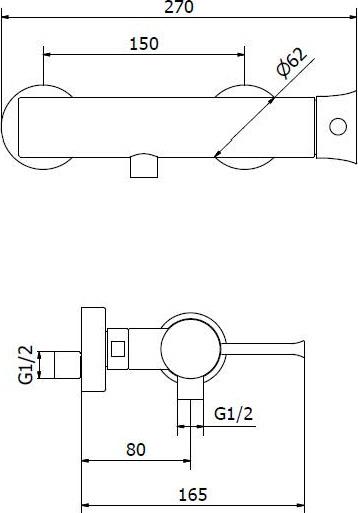 Смеситель Sturm Krum ST-KRU-54060-CR для душа