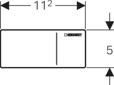 Кнопка смыва Geberit Sigma 70 115.635.SJ.1 чёрная