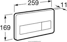 Кнопка смыва Roca PL3-Е 890097200 нержавеющая сталь