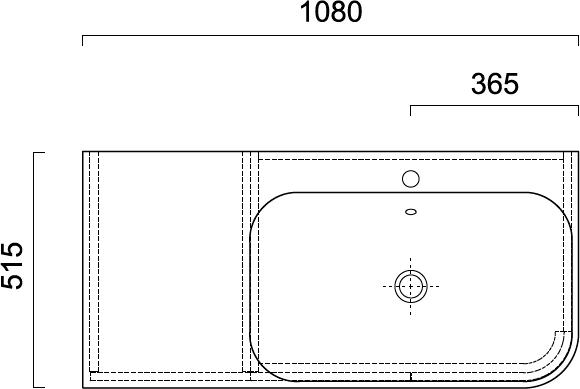 Мебель для ванной Berloni Bagno Joy JY BS06TM DX 100