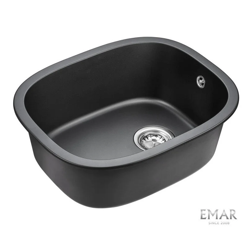 Кухонная мойка Emar Quartz EMQ-1560.P Оникс черный