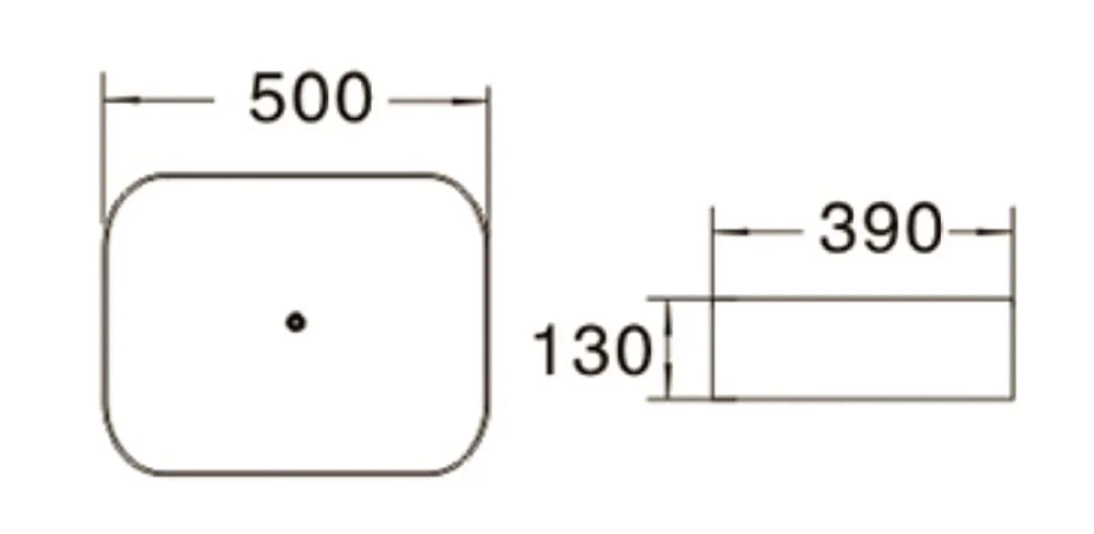 Раковина накладная SantiLine SL-1051 белый