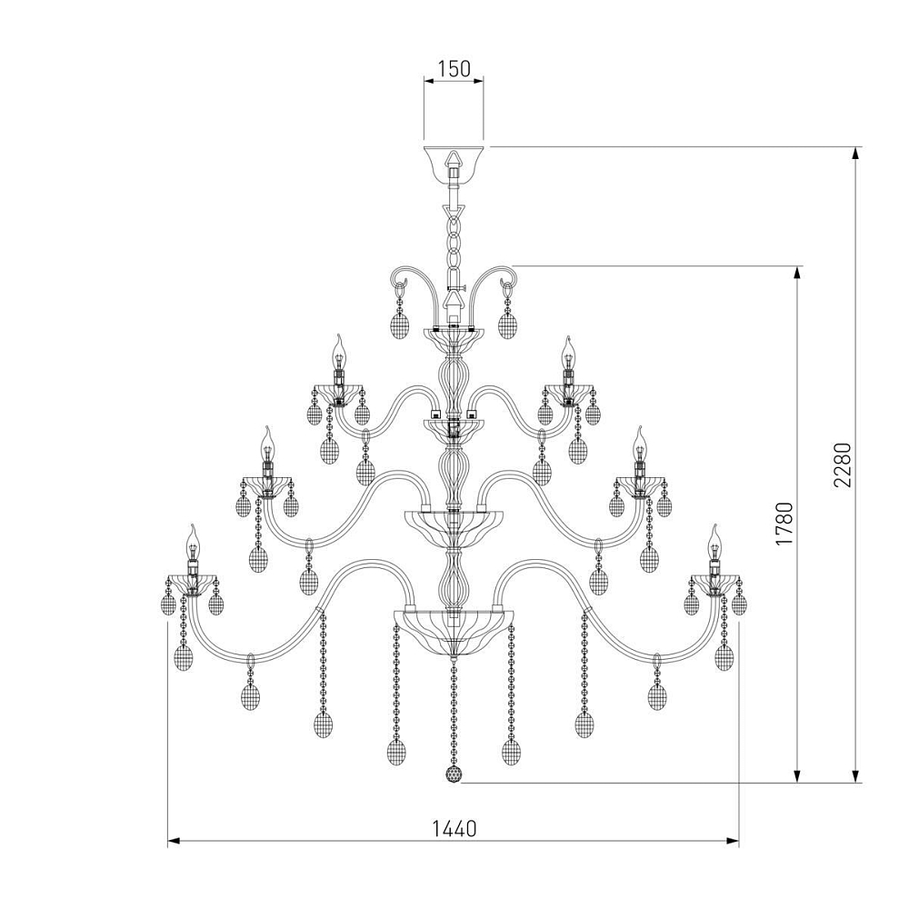 Подвесная люстра Bogates 256/42 Strotskis