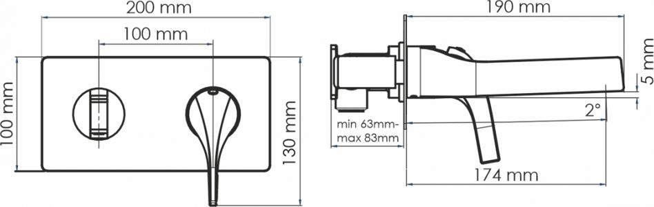 Смеситель для раковины WasserKraft Sauer 7130, золото