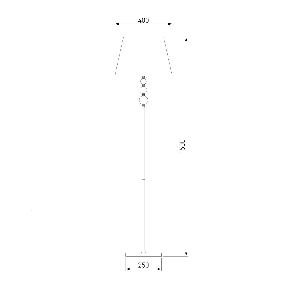 Торшер Eurosvet Sortino 01072/1 золото