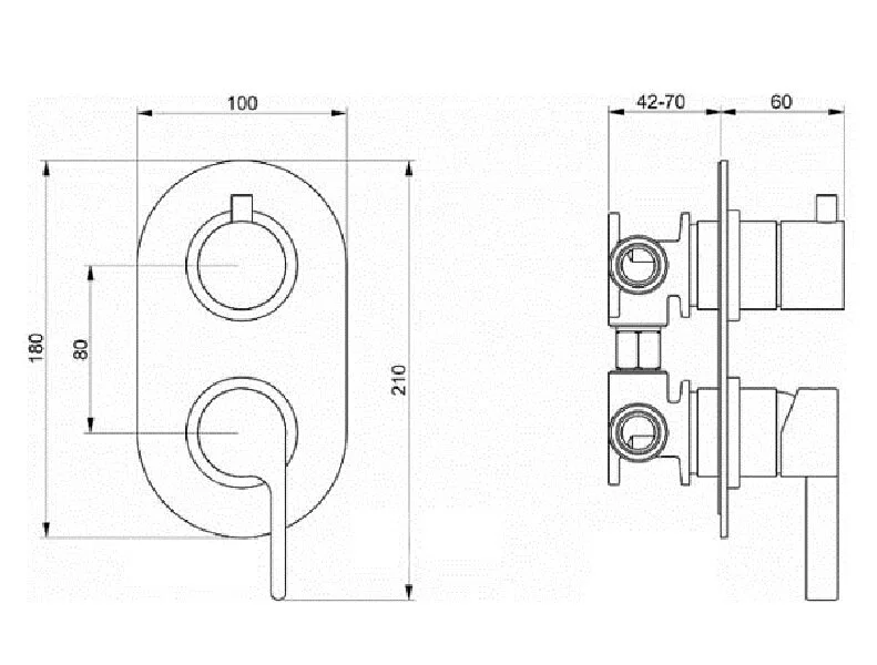 Смеситель для ванны с душем Webert DoReMi DR860101345 серый