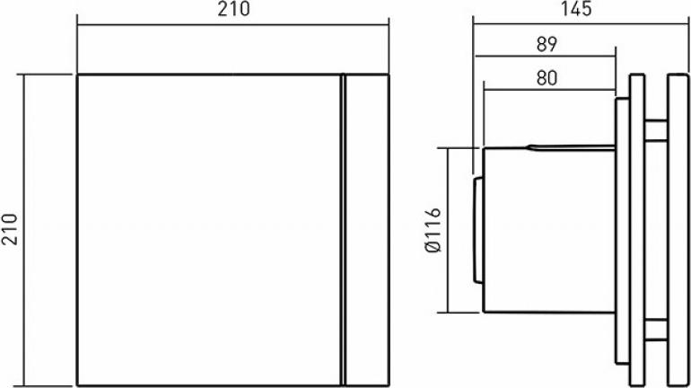 Вытяжной вентилятор Soler&Palau Silent 200 CZ Design-4C marble black 5 сменных полосок