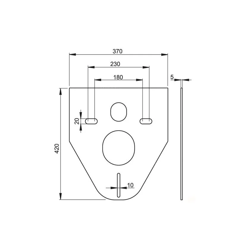 Инсталляция Ideal Standard Prosys Eco Frame M, E233267 для унитаза, узкая, с клавишей хром R0115AA и шумоизоляцией, комплект