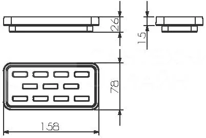 Мыльница Langberger Melvin 32015A-00-01 хром