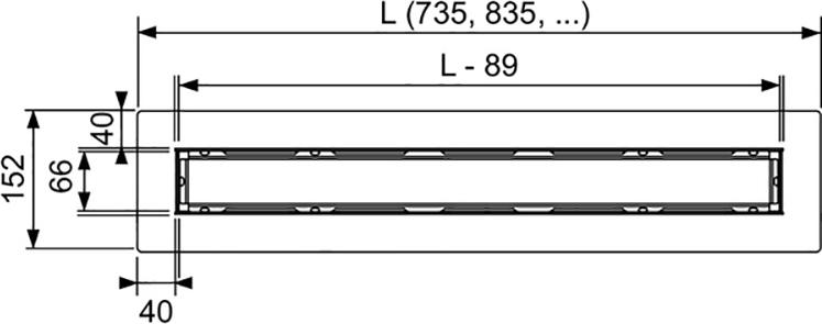 Душевой лоток Tece Drainline 651000 100 см