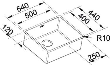 Кухонная мойка Blanco Claron 500-U Durinox 523386