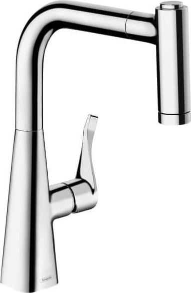 Смеситель с выдвижной лейкой Hansgrohe Metris 14834000