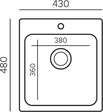 Кухонная мойка Polygran Quartzbond 688155 серый